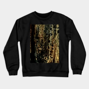 Crocodile abstract acrylic pouring art Crewneck Sweatshirt